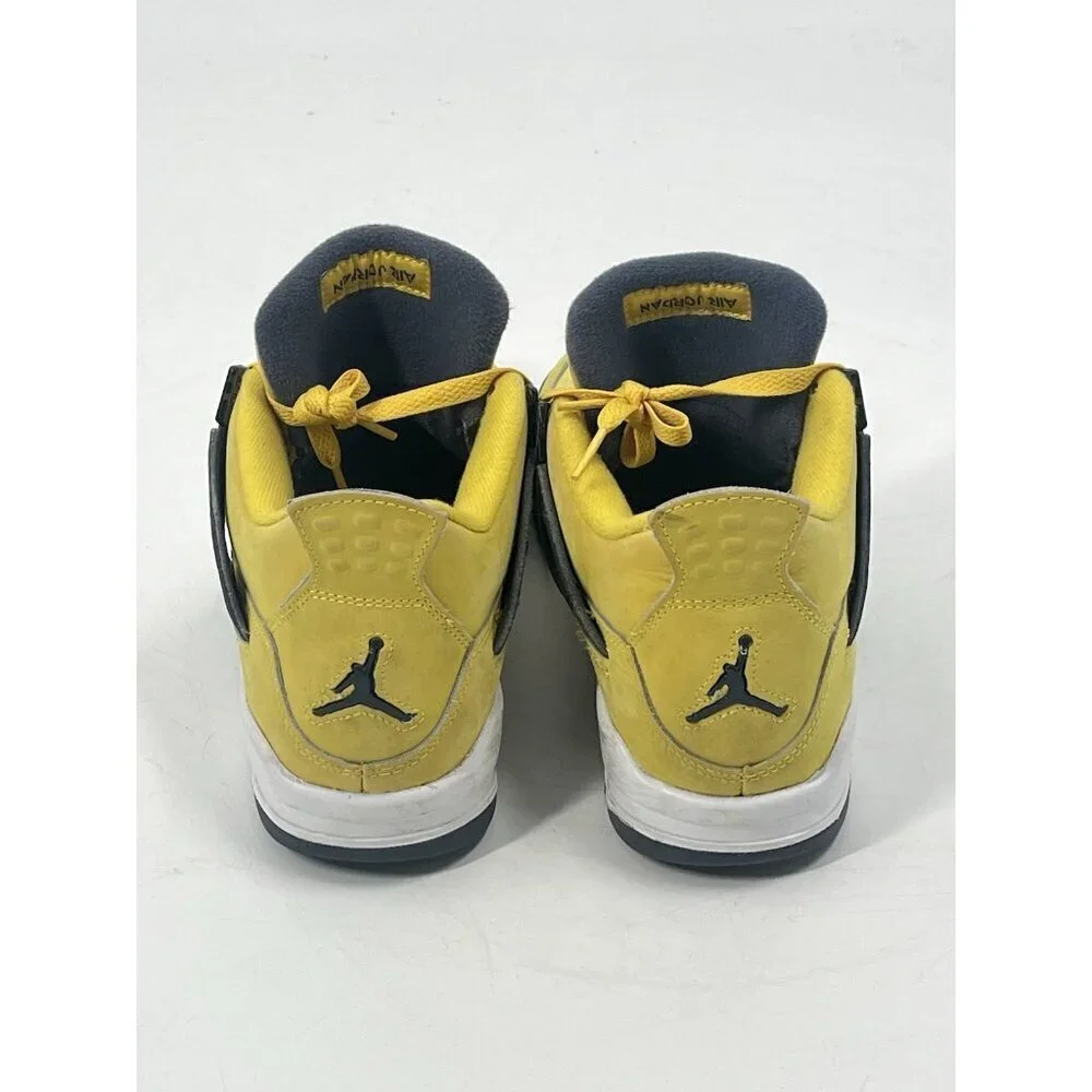 Yellow Air Jordans  4 Retro GS Lightning  2021 Mid Light  SZ 6Y 408452-700